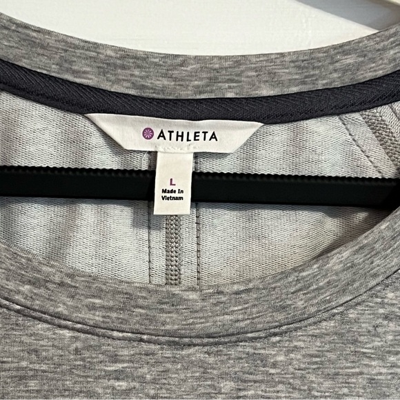 #126 ATHLETA PACER DRESS HEATHER GREY LARGE NWT - Picture 3 of 6